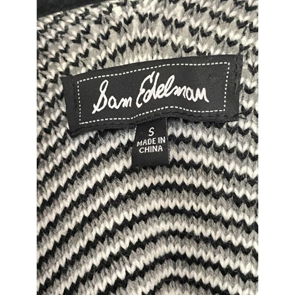 Sam Edelman Boho Southwestern Knit Sweater Poncho Size Small Oversized E111 - Picture 3 of 16